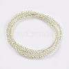 Electroplate Glass Beads Strands EGLA-J025-F24-2