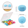 CHGCRAFT 18Pcs 9 Colors Halloween Theme Food Grade Eco-Friendly Silicone Beads SIL-CA0001-59-2