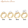 Brass Micro Pave Cubic Zirconia Adjustable Ring Settings KK-C115-01G-3