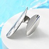 Non-Tarnish 304 Stainless Steel Open Cuff Ring X-RJEW-Q775-01P-2