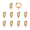 Eco-Friendly Brass Earring Hoops Findings KK-TA0007-40-23