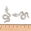 Rack Plating Alloy Pendants with Rhinestone PALLOY-Q005-03P-01A-3