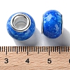 Frizzling Copper Buckle Acrylic European Beads OACR-M024-06P-01-3