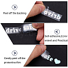 Laser PVC Drive Safe Self Adhesive Car Stickers STIC-WH0013-09B-6
