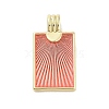 Real 18K Gold Plated Rack Plating Brass Enamel Pendants KK-M293-43G-04-1