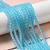 Imitate Austrian Crystal Frosted Glass Beads Strands X-EGLA-A039-T6mm-MD20-4