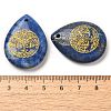 Natural Lapis Lazuli Drop Pendants G-C158-01K-3