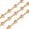 Alloy Flower Link Chains LCHA-L002-03G-1