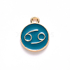 Alloy Enamel Pendants ENAM-S124-01B-05D-2