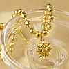 Stylish Retro Stainless Steel Sun Pendant Necklaces for Women Daily Wear XD0676-1-1