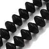 Frosted & Baking Paint Transparent Glass Beads Strands GL-CBA2ED2-03C-1