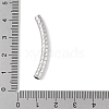 304 Stainless Steel Curved Tube Beads STAS-M071-03G-P-4