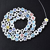 Handmade Millefiori Glass Bead Strands X-LAMP-J035-8mm-38-3