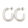 Non-Tarnish Ion Plating(IP) 304 Stainless Steel Stud Earrings for Women EJEW-A111-04P-1