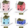 Resin Tiny House Decorations Set DJEW-WH0066-01-2