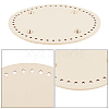 PU Leather Flat Round Bag Bottom FIND-PH0016-001I-5