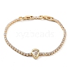 Golden Brass Link Bracelet BJEW-C055-05D-G-1