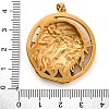 Religion Golden Tone 304 Stainless Steel Pendants STAS-K289-01G-13-3