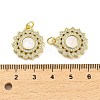 Brass Micro Pave Clear Cubic Zirconia Pendants KK-K365-05F-G-3