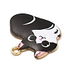 Alloy Enamel Pendants ENAM-M046-11G-A-4