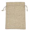 Christmas Printed Burlap Packing Pouches Drawstring Bags ABAG-Q053-02B-02-2