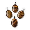 Natural Tiger Eye Pendants G-M415-01P-05-1