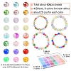 600Pcs 24 Style Transparent Acrylic Beads MACR-YW0002-92-3