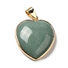 Natural Green Aventurine Pendants G-K335-04G-13-2