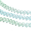 Transparent Painted Glass Beads Strands X1-DGLA-A034-T4mm-A16-4