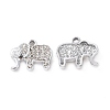 Alloy Crystal Rhinestone Pendants ALRI-H004-22P-1