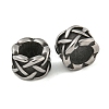 Retro 304 Stainless Steel European Beads STAS-B071-04AS-1