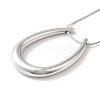 Non-Tarnish Vacuum Plating 304 Stainless Steel Snake Chain Necklaces NJEW-C045-06C-P-1