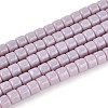Opaque Solid Color Glass Beads Strands GLAA-N065-4x4mm-C06-1