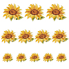 Flower Self Adhesive Computerized Embroidery Cloth Iron on/Sew on Patches PATC-GA0001-84A-1