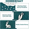 HOBBIESAY 20Pcs 201 Stainless Steel Bunny Pendants STAS-HY0001-02P-5