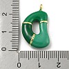 Brass Enamel Pendants X-KK-E093-03G-D-3