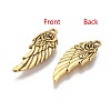 Tibetan Style Alloy Wing Pendants TIBEP-A16767-AG-NR-2