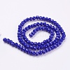 Imitation Jade Glass Bead Strands GLAA-F001-6x4mm-01-2