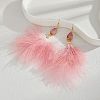 Feather Dangle Earrings PW-WGF7BCA-03-1