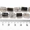Natural Black Rutilated Quartz Beads Strands G-N327-06-30-5