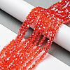 Transparent Electroplate Glass Beads Strands LS-EGLA-A039-T4mm-A14-4