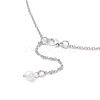 6Pcs 6 Colors Handmade Glass Beaded Prince with Crown Pendant 304 Stainless Steel Cable Necklaces for Women NJEW-JN05447-7