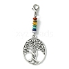 Alloy Tree of Life Pendant Decorations HJEW-JM01383-05-1