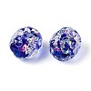 Handmade Foil Glass Beads Strands FOIL-N033-03A-3