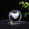 Inner Carving Glass Crystal Ball Diaplay Decoration PW-WGF6175-13-1