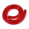 Transparent Glass Beads Strands GLAA-N026-3x6mm-T08-2