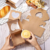 Square Paper Biscuit Boxes with Heart Clear Window CON-TAC0001-12C-02-6