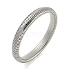 Non-Tarnish 304 Stainless Steel Spring Bangles for Women Men BJEW-U003-02B-P-1