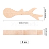 Unfinished Beech Wood Blank Spoon WOOD-WH0108-73-2