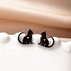 Stainless Steel Small Animal Stud Earrings for Women PW-WG5B49B-28-1